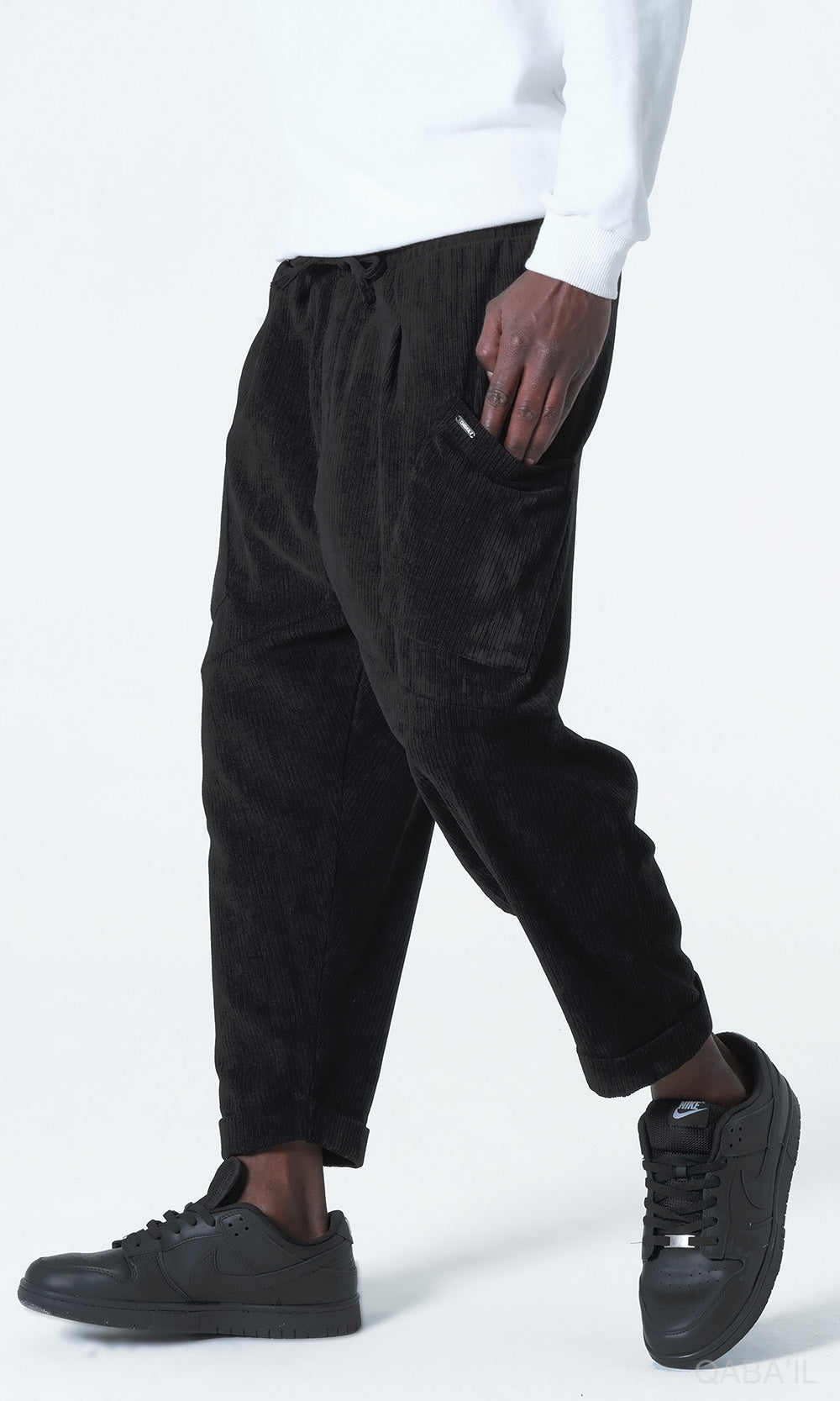 QL Sarouel Design Kadife in het zwart