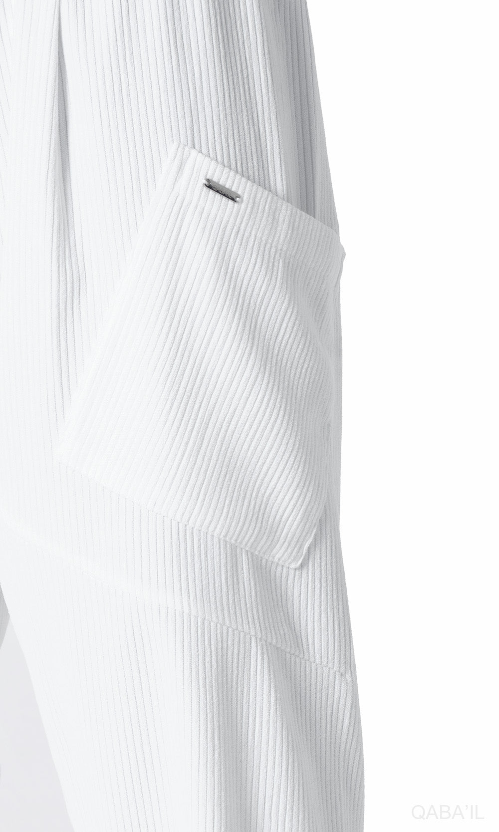 QL Sarouel Design Kadife en Crème