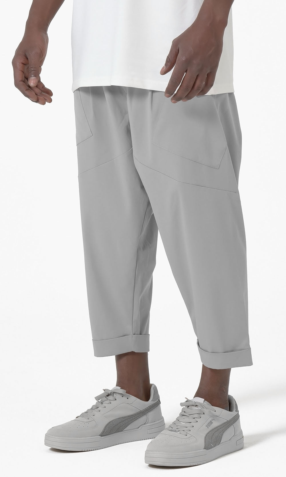 QTS1012 Design S26 Sarouel in Light Grey