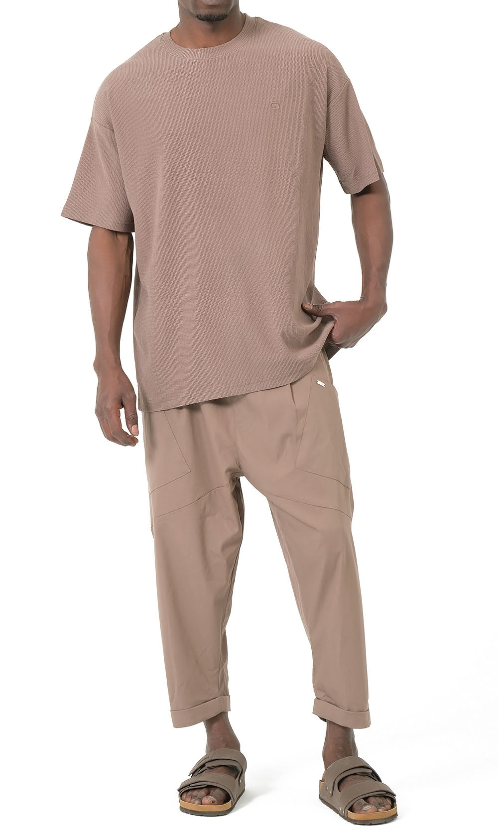 QTS1012 Design S26 Sarouel in Taupe