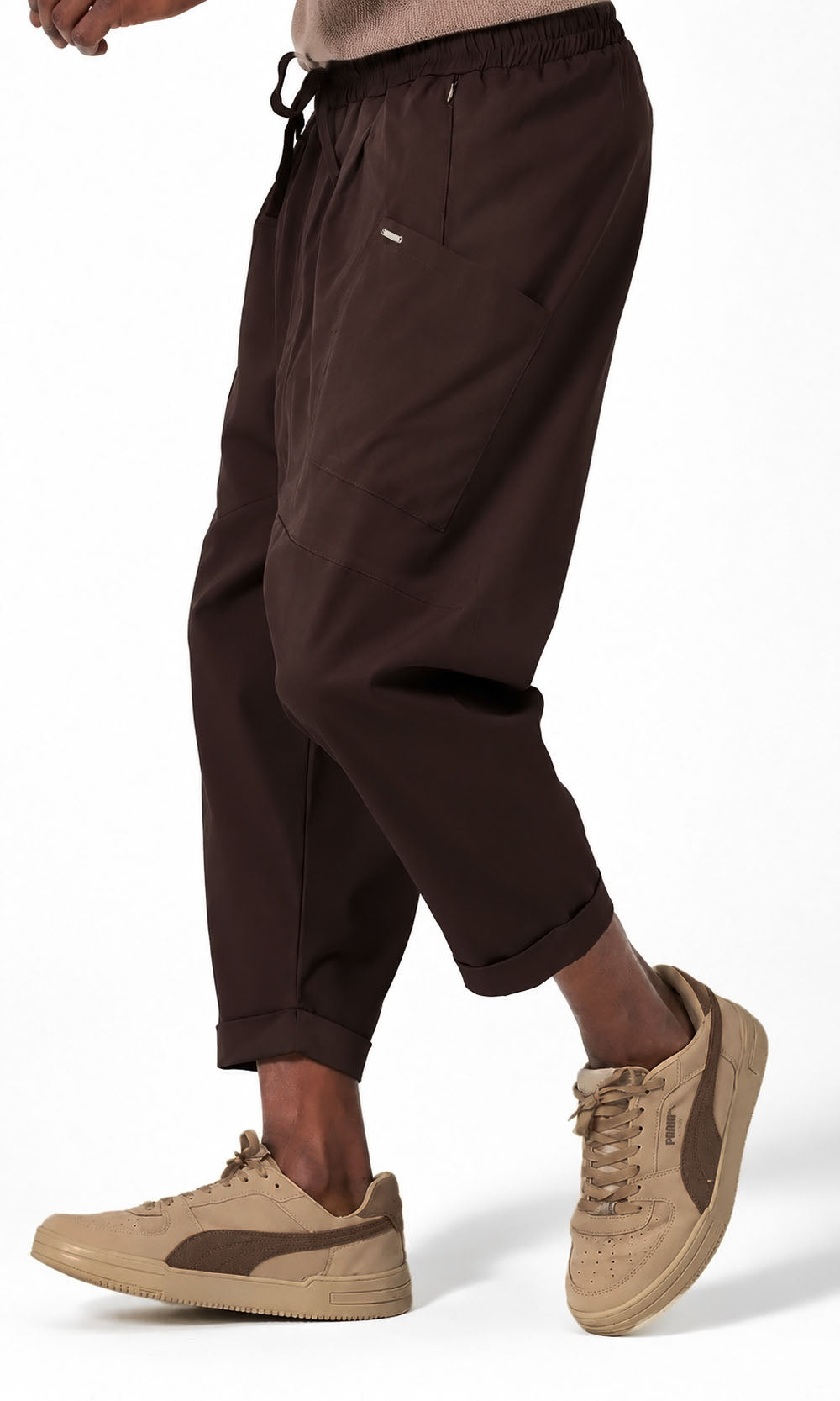 QTS1012 Design S26 Sarouel in Coffee