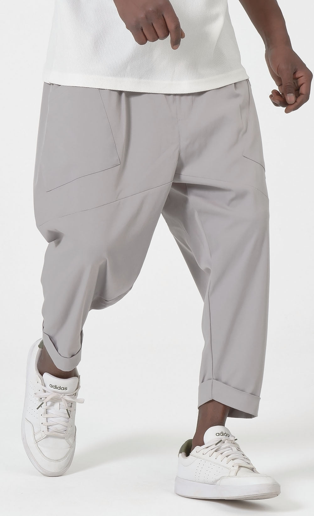 QTS1012 Design S26 Sarouel in Light Grey