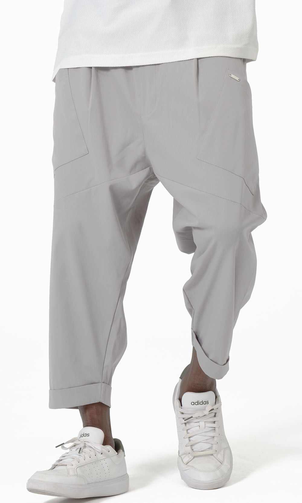 QTS1012 Design S26 Sarouel in Light Grey