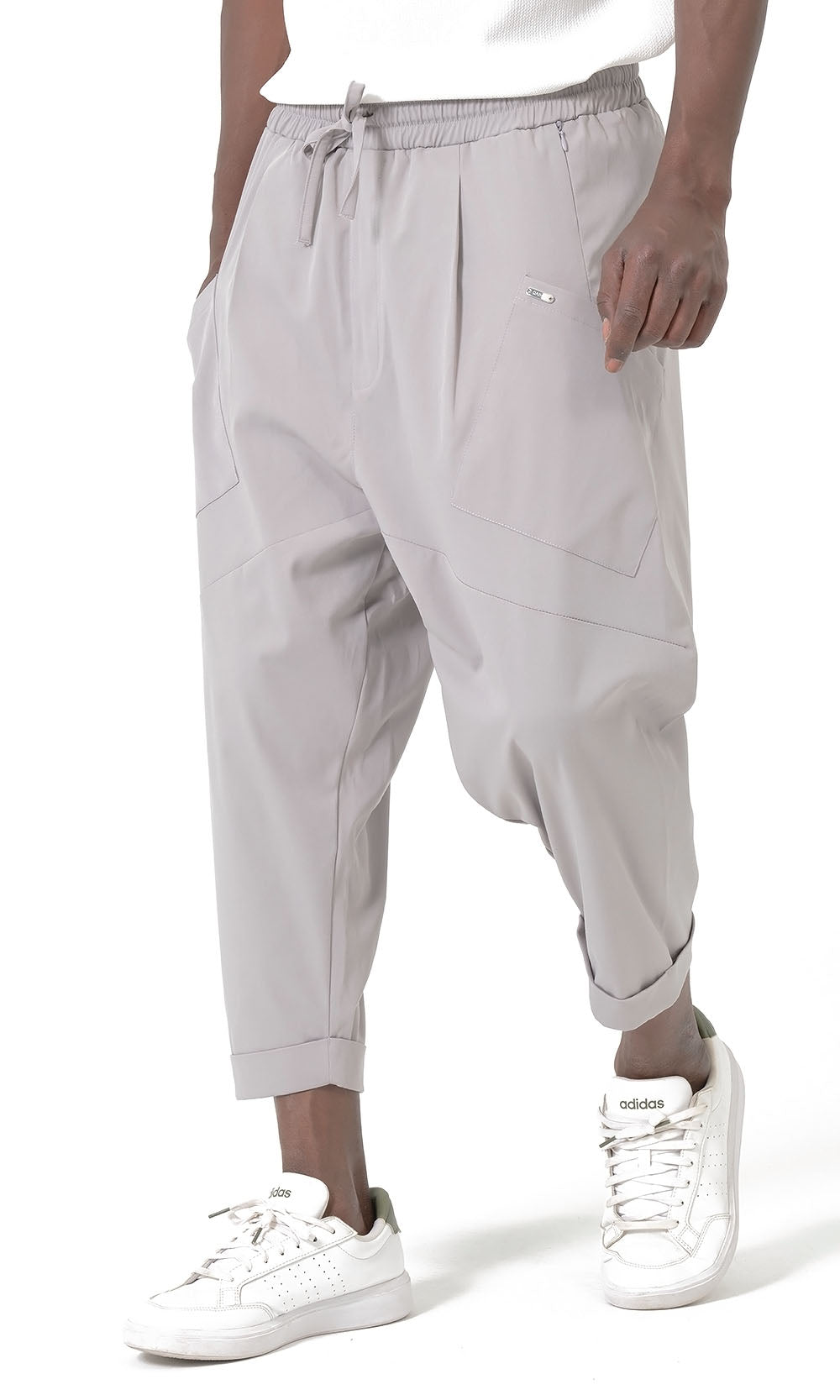 QTS1012 Design S26 Sarouel in Light Grey