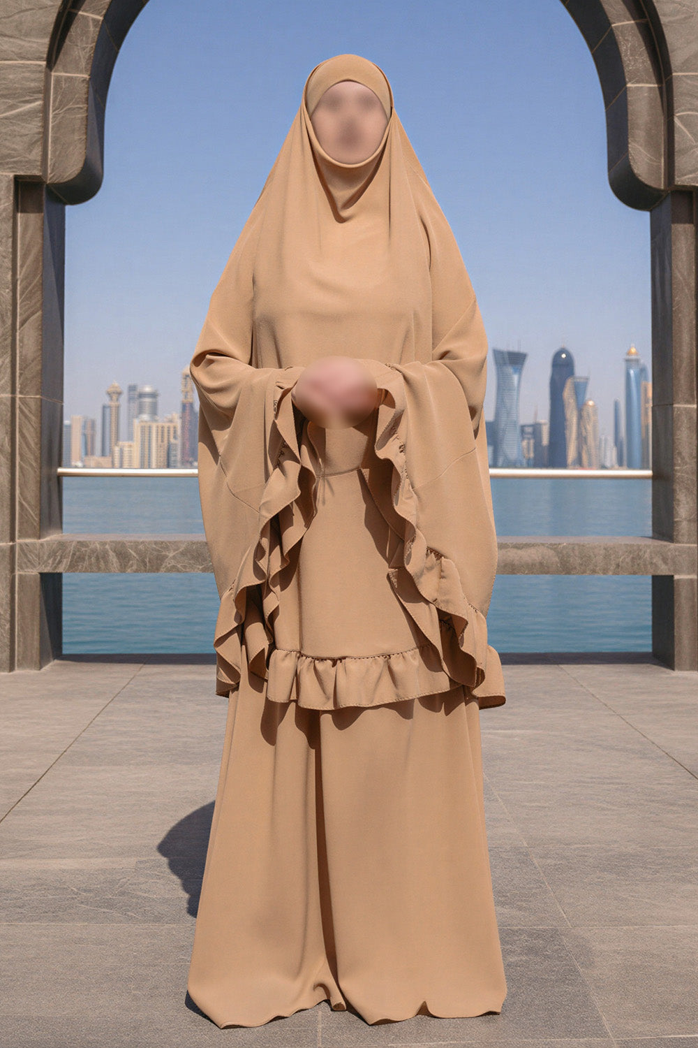 SB Prayer Set Jersey ES003 in Camel