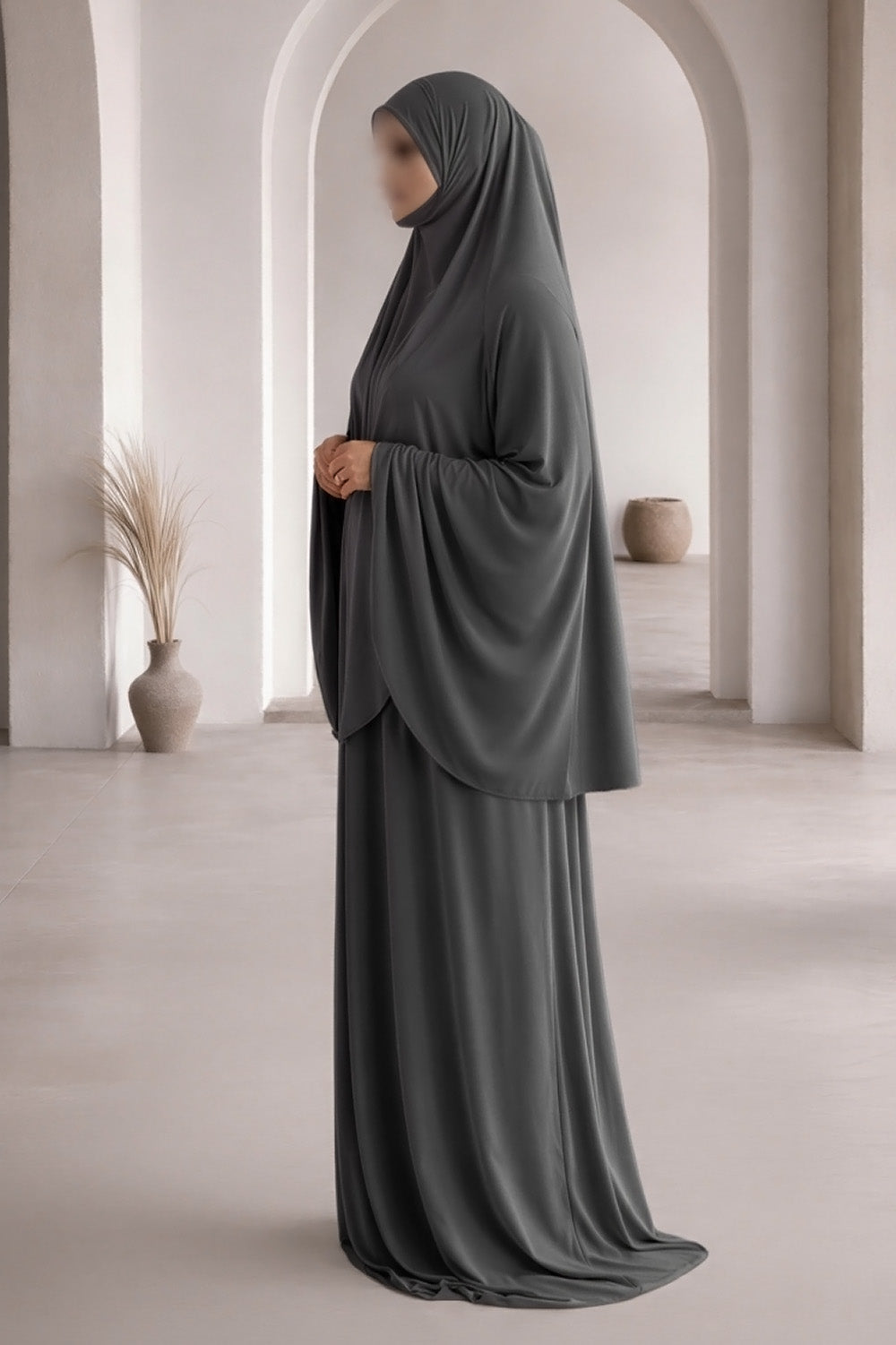 SB Salat Set Jersey ES006 in donkergrijs